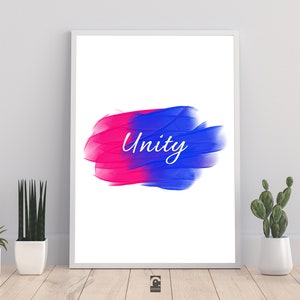 Unity Watercolour Wall Frame | Unity printable | Printable Wallart| Unity Digital Print | Unity Gift | Wall Decor | Christian Printable