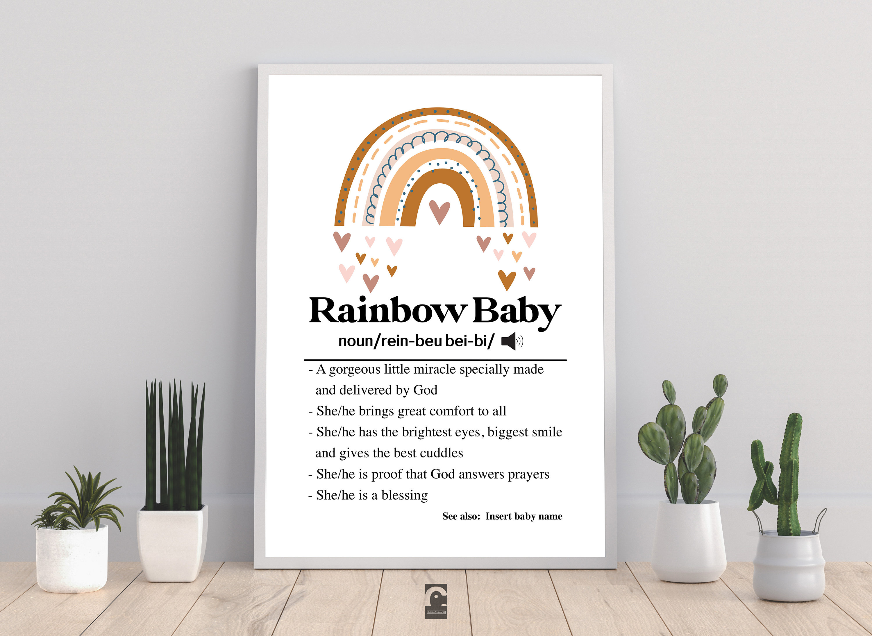 Rainbow Baby Print Rainbow Baby Definition Rainbow Baby Gift Baby