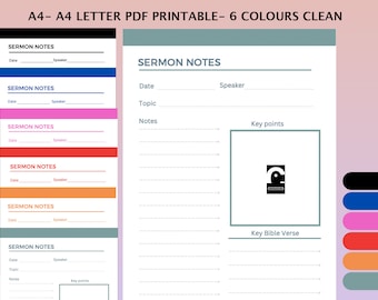 SWORD Bible Study | Printable Sword Notes | Sermon Planner | Faith ...
