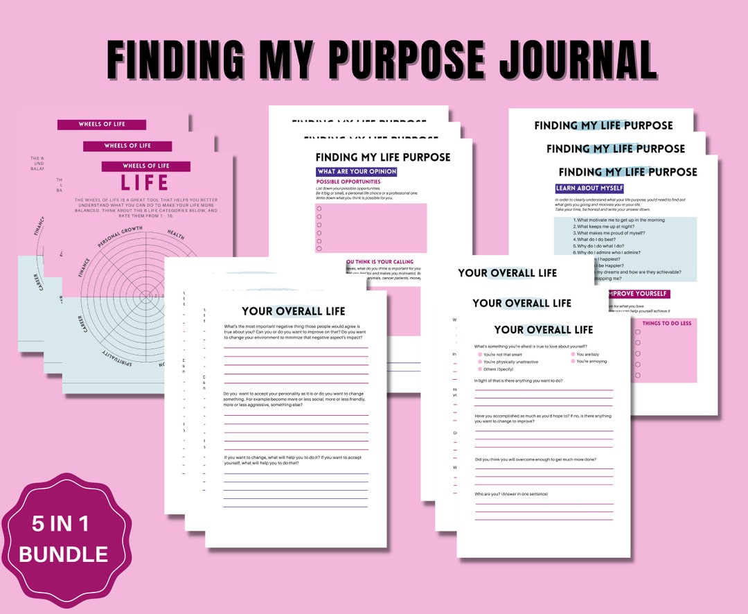 Reflection Journal Self Reflection Finding My Purpose Etsy Reflection Journal Self Reflection Finding My Purpose Etsy