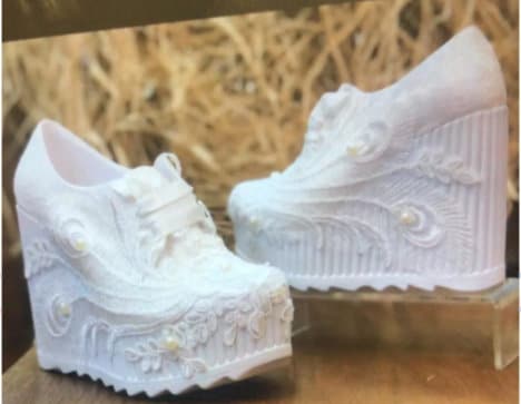 Wedge heel shop tennis shoes