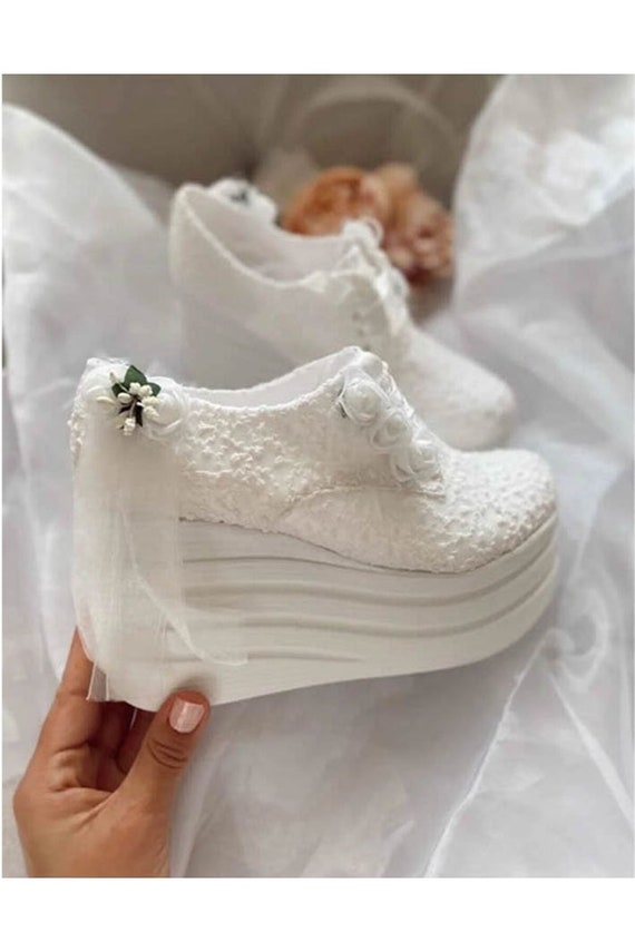 Bridal sneaker wedges new arrivals