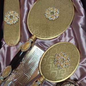 Luxury Mirror Comb and Brush Grooming Set  Graduation Gift for Her