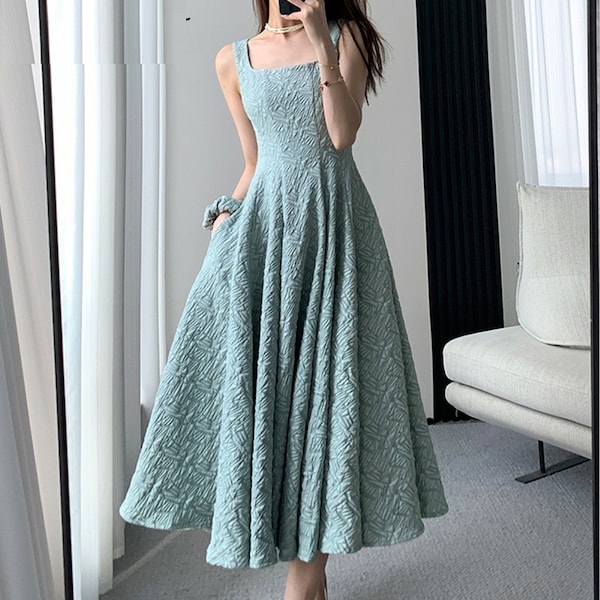 A Line Summer Dress Etsy