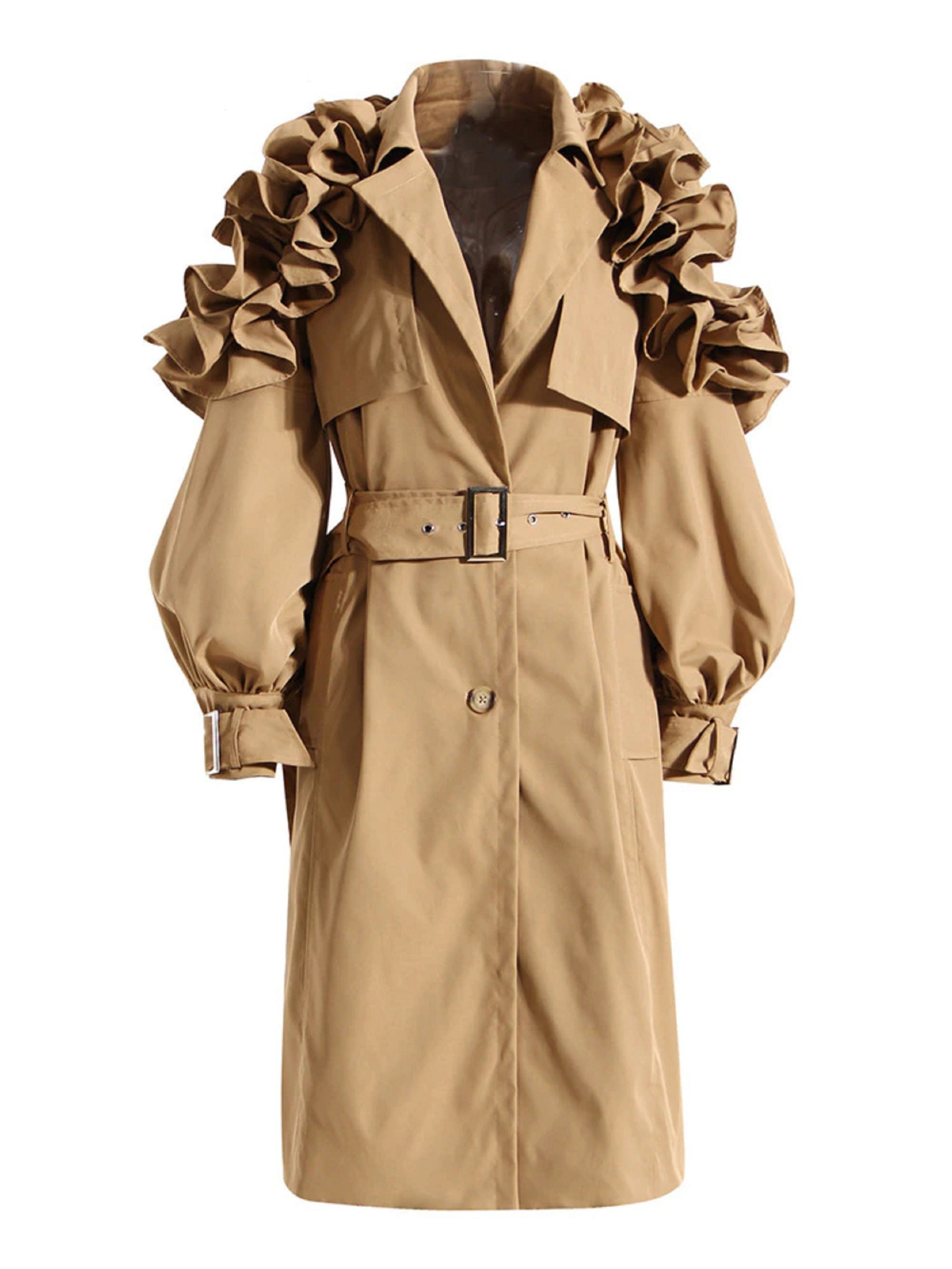 Puff Sleeve Coat - Etsy Canada