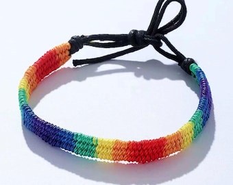 LGBTQ+ Pride Queer Gay Lesbian Trans Nonbinary Rainbow Bracelets