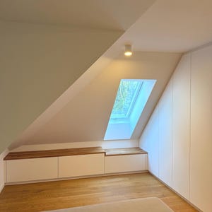 Custom-made wooden shelf board in oak, 2.5 cm thick, naturally oiled, individual size, various uses e.g. Ikea furniture, desired dimensions image 9