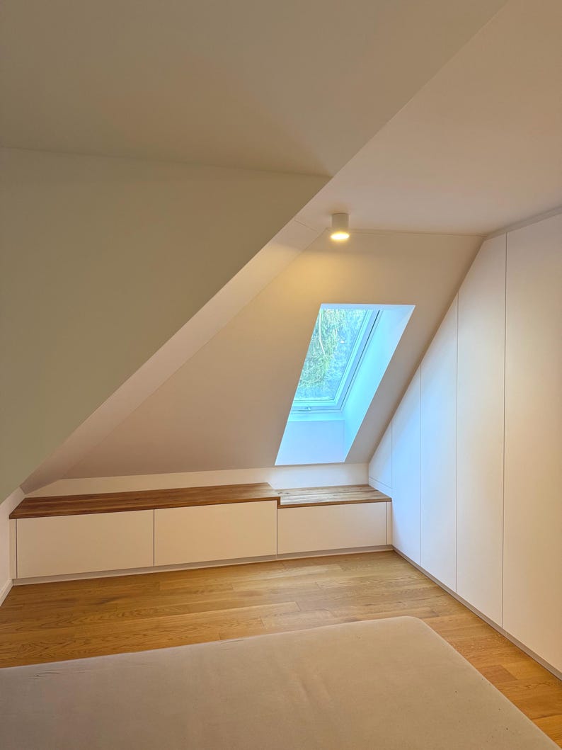 Custom-made wooden shelf board in oak, 2.5 cm thick, naturally oiled, individual size, various uses e.g. Ikea furniture, desired dimensions image 9