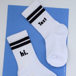 Children's Crew Socks - personalized - organic cotton - kindergarten - school - 1st grade - gift - Father's Day - Mother's Day