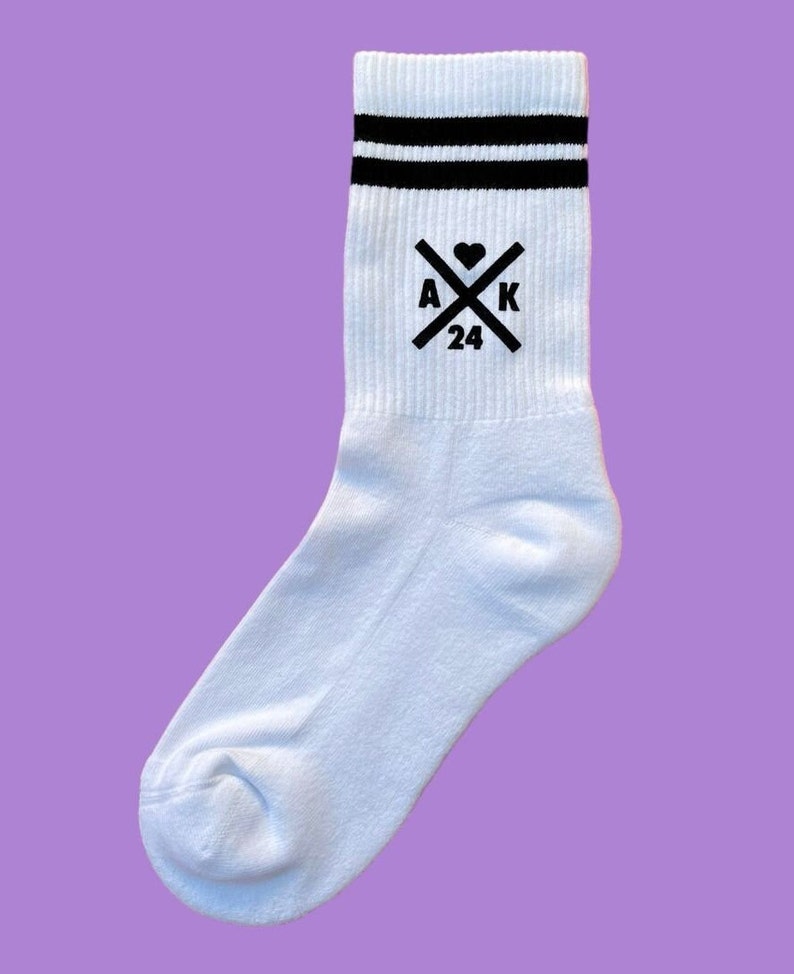 ABI Abschluss Crew Socks Abitur 2024 Abschluss 2024 AK 24 bedruckte Socken crew socks Bild 3