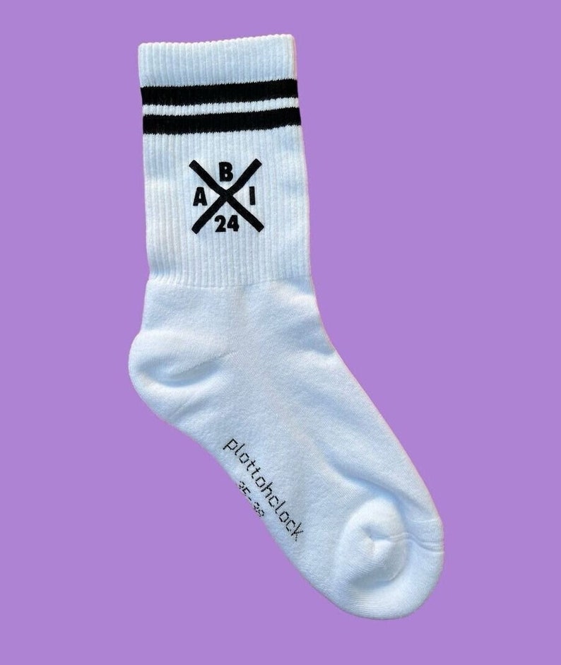 ABI Abschluss Crew Socks Abitur 2024 Abschluss 2024 AK 24 bedruckte Socken crew socks Bild 1