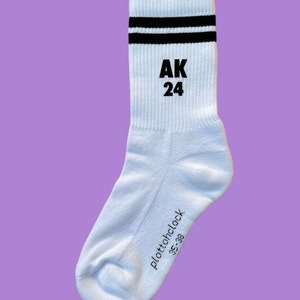 ABI Abschluss Crew Socks Abitur 2024 Abschluss 2024 AK 24 bedruckte Socken crew socks Bild 5