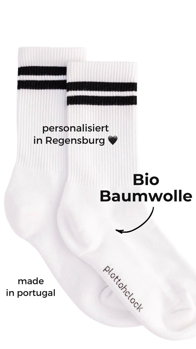 Crew Socks The Walking Dad Tennissocken Bio Baumwolle bedruckt Vatertag Geschenk Coole Socke Vatertagsgeschenk Bild 2