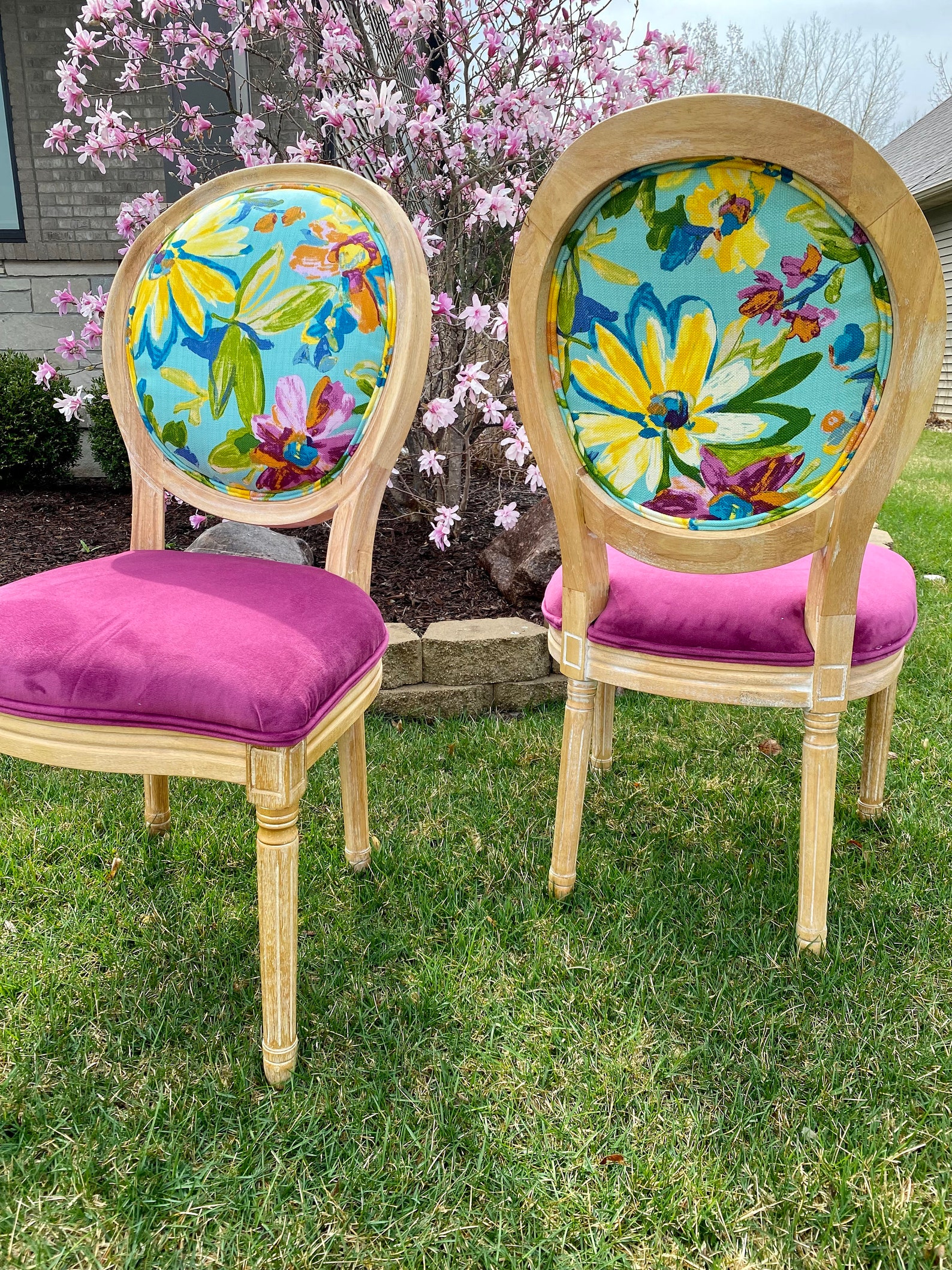 Velvet French Dining Chairs Etsy