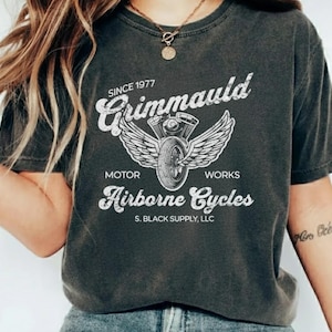 Grimmauld Motor Works Vintage Style T-Shirt | Wizard Gift