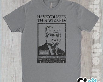 Prison Mike Dangerous Wizard Universal Shirt | Wizard World Shirt | Pottery | The Office Shirt | Michael Scott Shirt