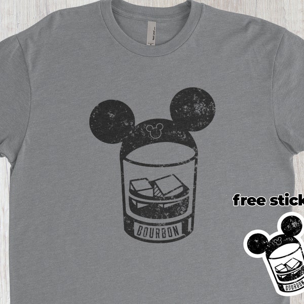 Bourbon Mickey Disney Shirt | Drinking Around The World Shirt | Disneyworld Shirt | Man Disney Shirt | Drinking At Disney Shirt