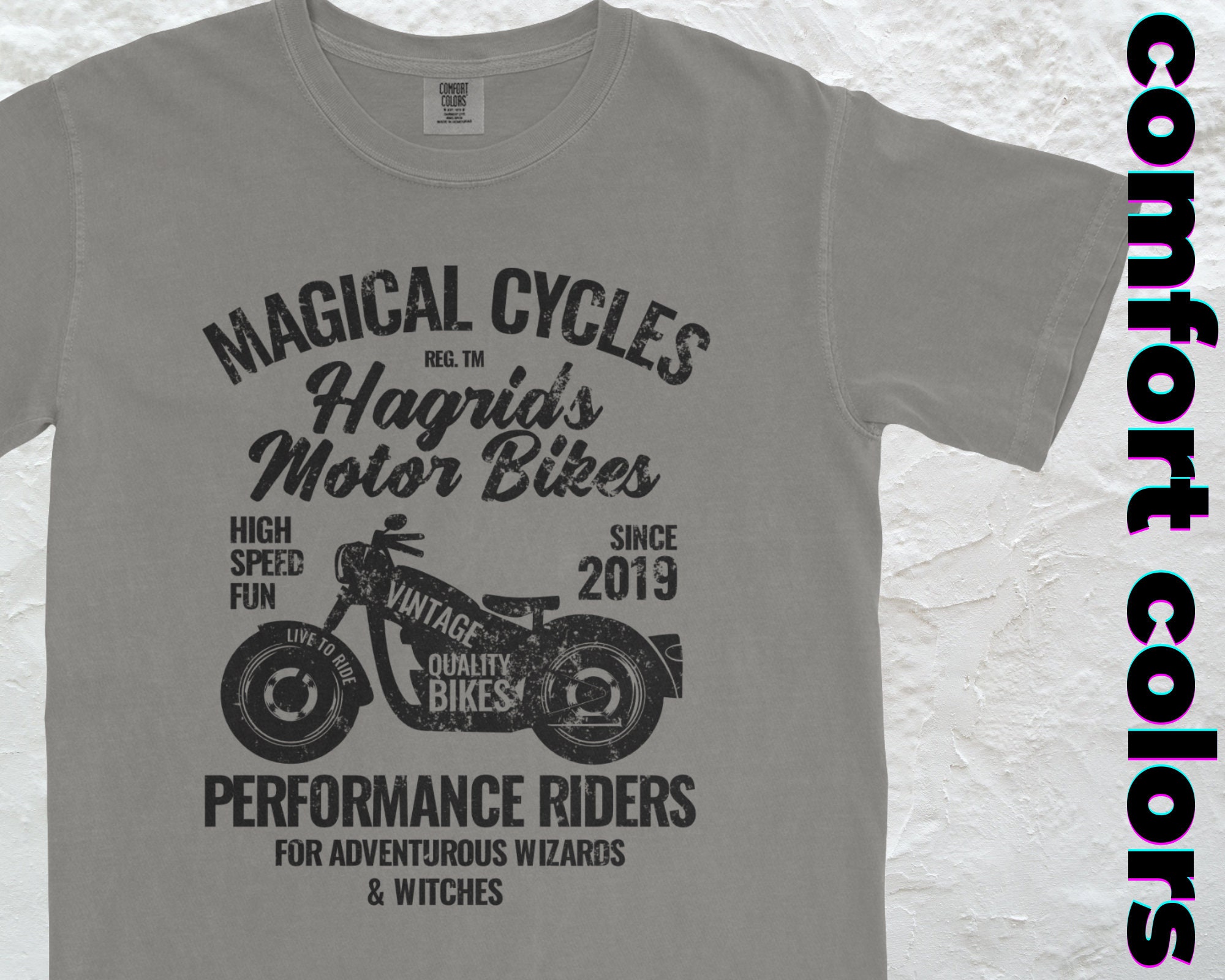 Magical Motorbikes Shirt | Universal Comfort Colors Shirt | Potter 