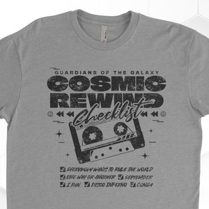 Cosmic Rewind Checklist Shirt Epcot Shirt Marvel Shirt