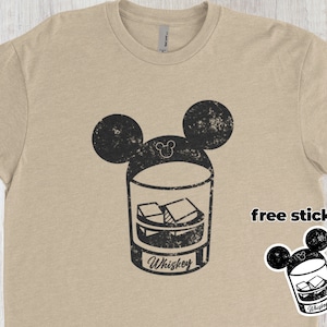 Whiskey Mickey Disney Shirt | Disneyworld Shirt | Man Disney Shirt | Funny Disney Shirt | Drinking At Disney Shirt