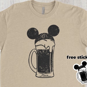Beer Mickey Disney Shirt | Disneyworld Shirt | Man DIsney Shirt | Funny Disney Shirt | Drinking At Disney Shirt