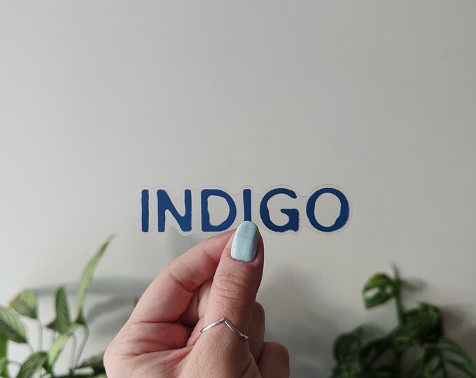 Indigo (RM) Logo Vinyl Sticker - Etsy