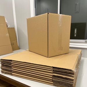 Pack Of 10 Extra Strong Plain Double Wall Cardboard Boxes 15" x 14" x11" Inches