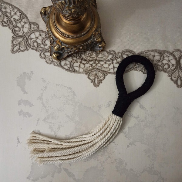 breloque décorative à suspendre au mur, objet d'art en corde de coton, cadeau naturel et durable pour la maison, pompon bohème de poignée de porte, suspension décorative