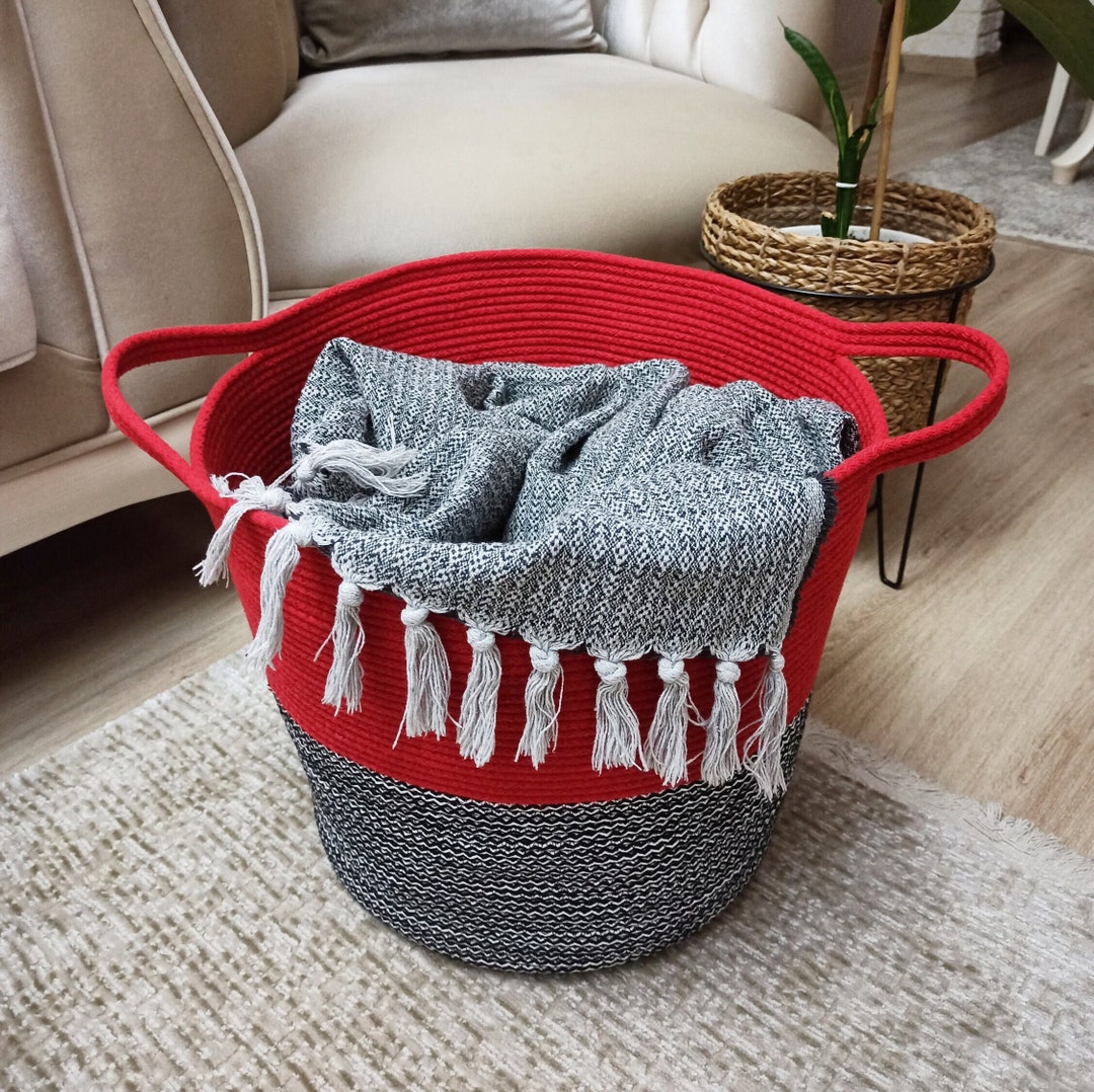 Large Blanket Basket For Living Room