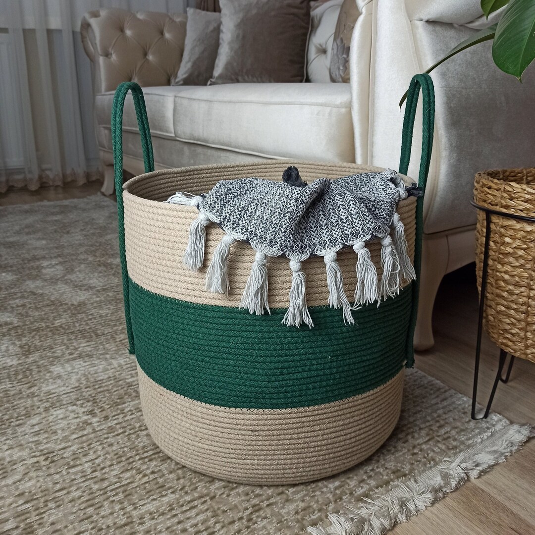 EXTRA Large Blanket Basket for Nursery or Living Room Woven Etsy