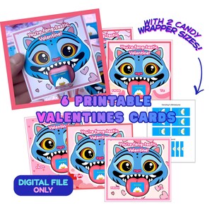 Derpy Printable Valentines Day Card for Kids | With Candy Wrapper for Starburst and Hershey’s Miniatures | Happy Valentine's Day!