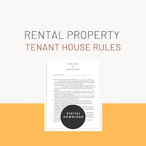 House rules template for roommates | Landlord documents | house rules template | Customizable Roommate form | Roommate rules