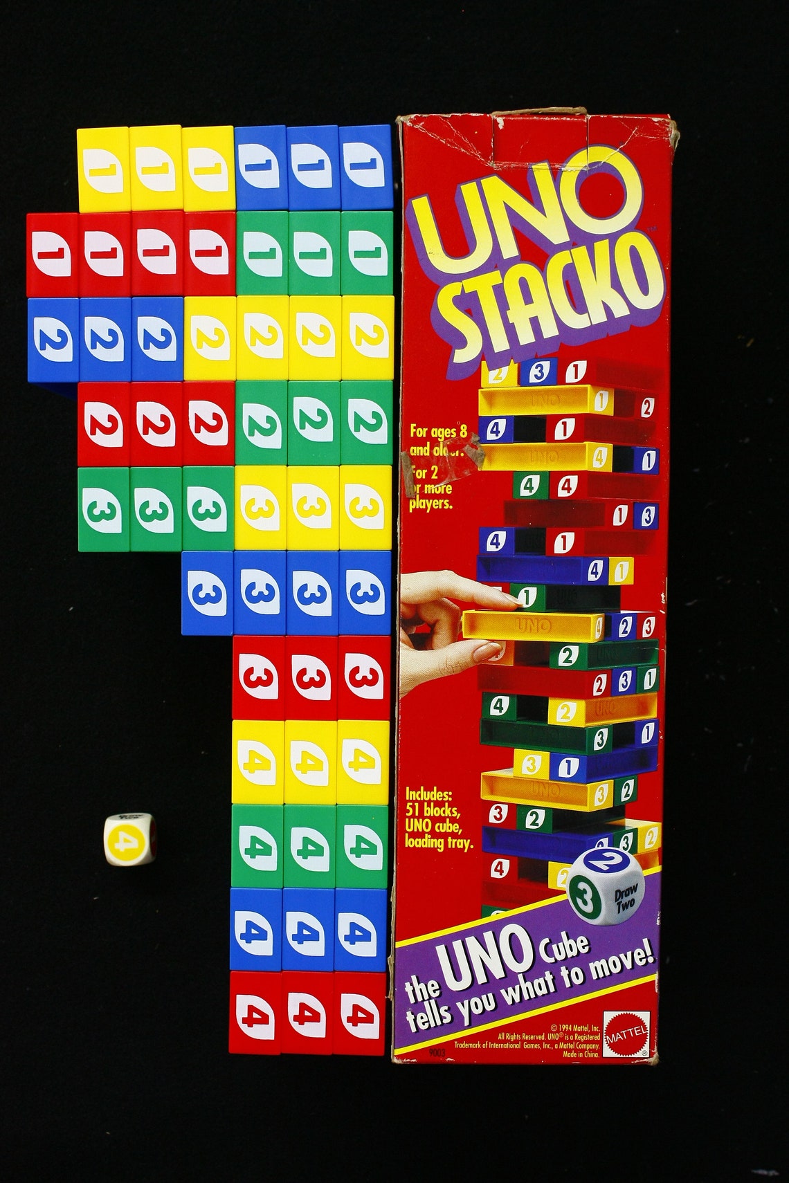 Uno Stacker Game 1994 - Etsy