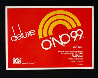 Jeu de cartes DELUXE O'NO 99 de UNO, Cartes, Jetons, Ins, Nouveau 1982 non  ouvert -  France
