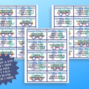 Mommy and Son Date Card Printables, Mama und ich spezielle Datumsgutscheine, Muttertagsgeschenke, Mutter Sohn Datum Ideen, Geschenkanhänger