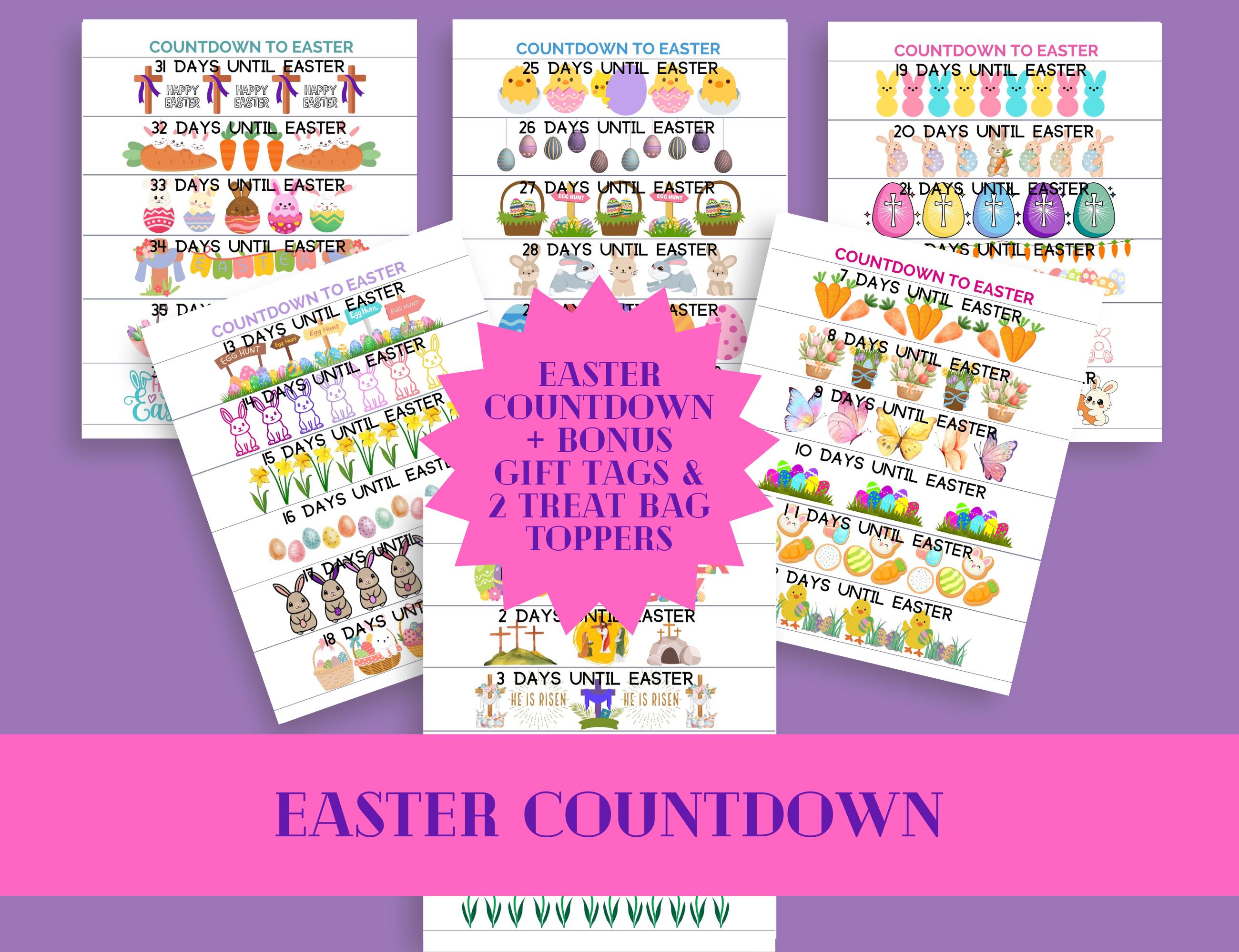 Easter Countdown Paper Chain: DIY Printable Activity, Kids Activity ...