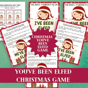 You&#39;ve Been Elfed Christmas Game: Printable Kit (PDF)