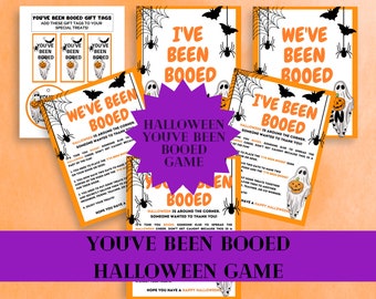 You've Been Booed Game Printable, We've Been Booed, Halloween Booed Kit Printable Game, Coworker I've Been Booed