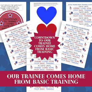 Military Homecoming Countdown: DIY Paper Chain (Digital Download, PDF