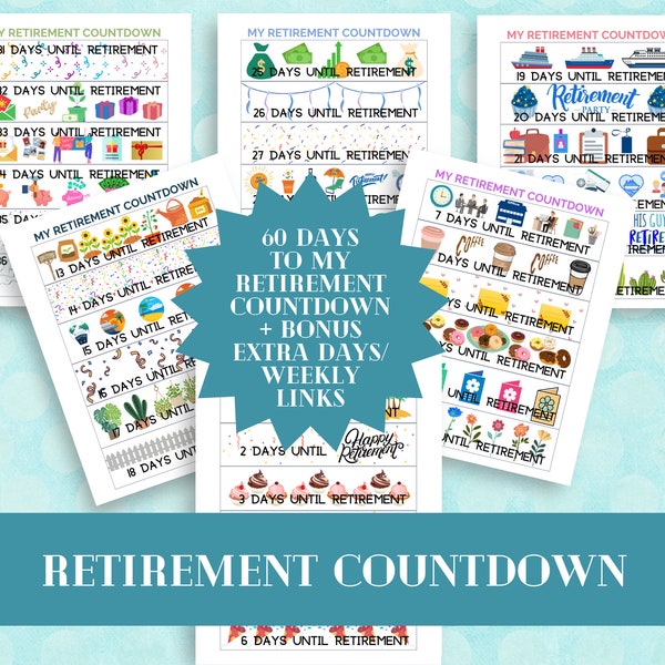 Retirement Calendar - Etsy
