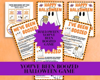 You've Been Boozed Halloween Game: Printable Kit (DIGITAL DOWNLOAD)