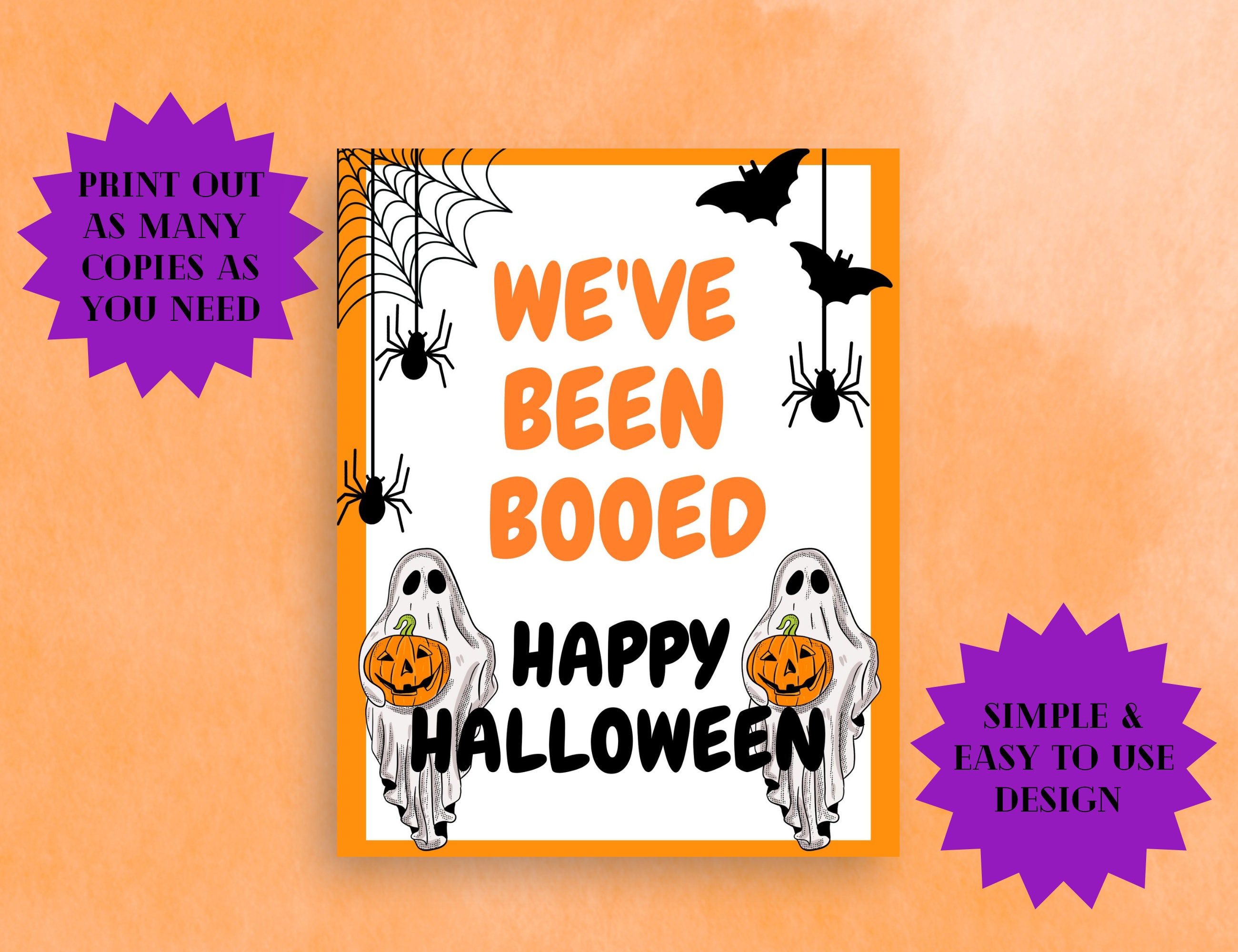 You've Been Booed Game Printable, We've Been Booed, Halloween Booed Kit