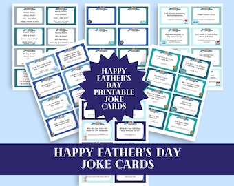 Tarjetas de broma para el Día del Padre: Notas imprimibles para la lonchera (DESCARGA DIGITAL)