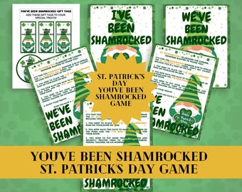 You've Been St. Patrick's Day Shamrocked Game Kit (Printable PDF)