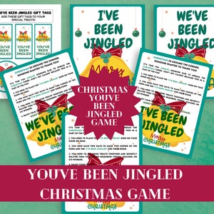 You&#39;ve Been Jingled Christmas Game Kit (Printable PDF)