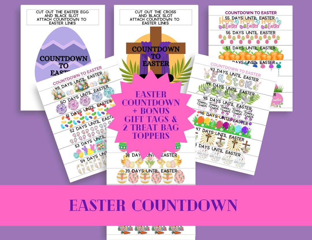 Easter Countdown Paper Chain: DIY Printable Activity, Kids Activity ...