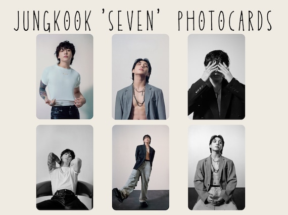 Jungkook 'seven' Photocards - Etsy
