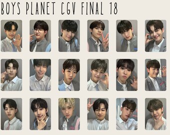 Boys Planet CGV Final 18 Photocards - Etsy