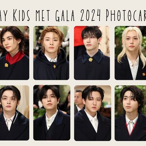 Stray Kids Met Gala 2024 Fotokarten