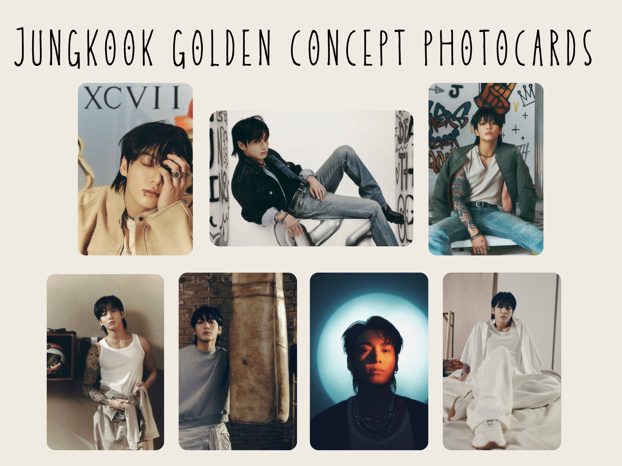 Jungkook Golden Concept Photocards 